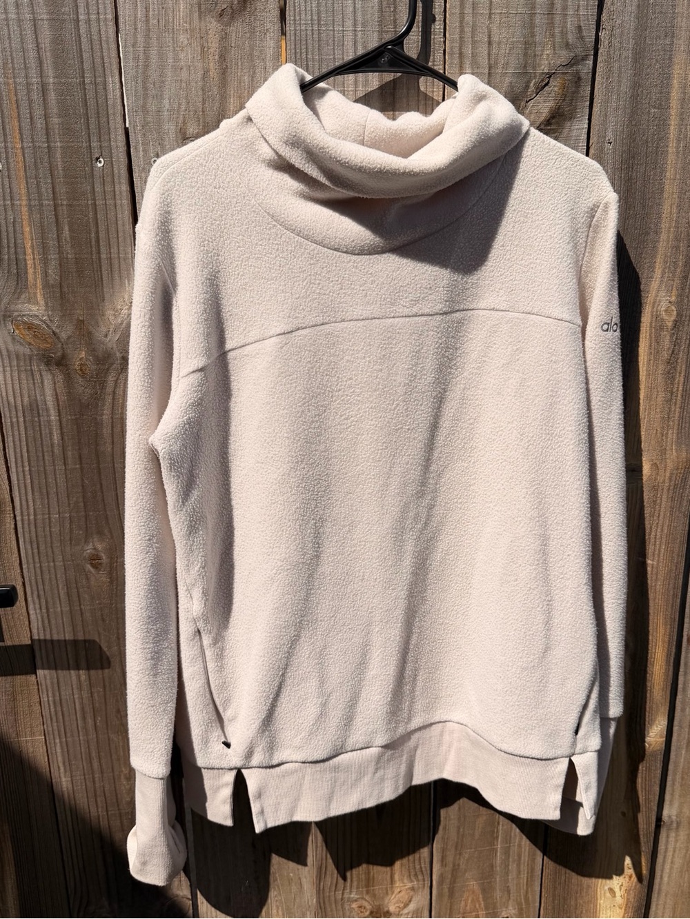 ALO Yoga Cream Cove Funnel Neck Pullover